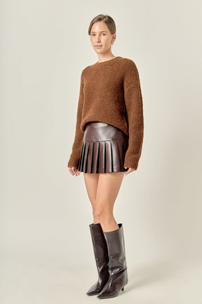 ENGLISH FACTORY - Cozy Roundneck Sweater - SWEATERS available at Objectrare