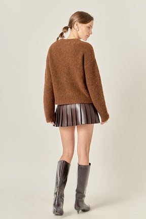 ENGLISH FACTORY - Cozy Roundneck Sweater - SWEATERS available at Objectrare