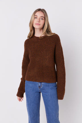 ENGLISH FACTORY - Cozy Roundneck Sweater - TOPS available at Objectrare