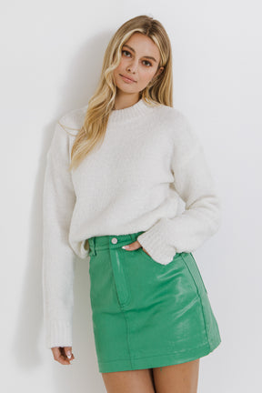ENGLISH FACTORY - Cozy Roundneck Sweater - TOPS available at Objectrare