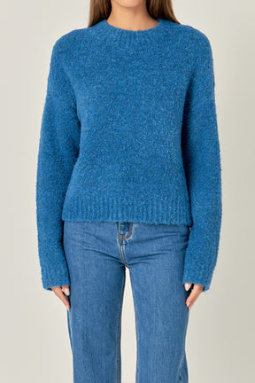 ENGLISH FACTORY - Cozy Roundneck Sweater - TOPS available at Objectrare