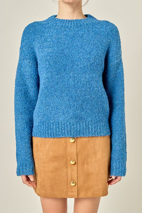 ENGLISH FACTORY - Cozy Roundneck Sweater - SWEATERS available at Objectrare