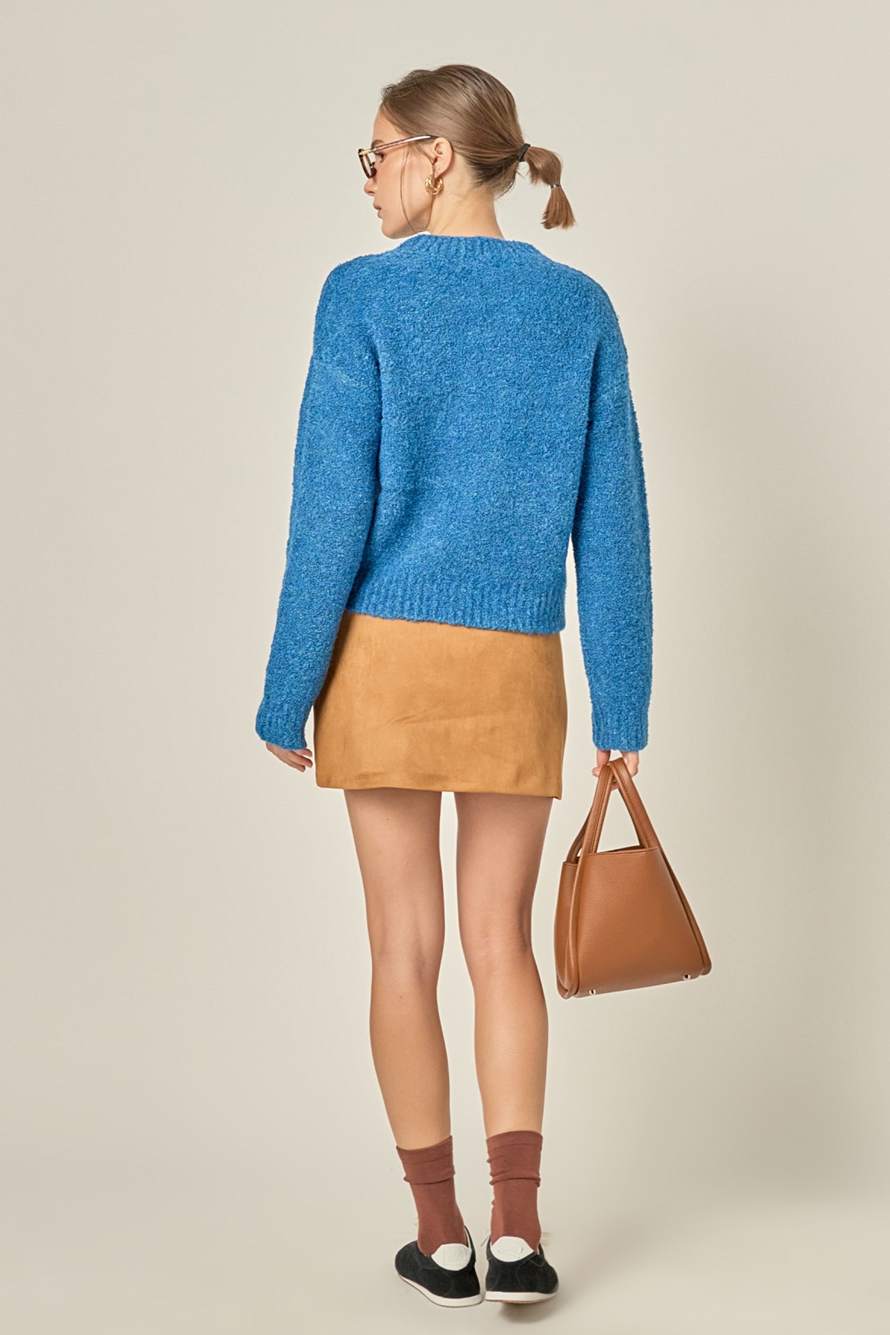 ENGLISH FACTORY - Cozy Roundneck Sweater - SWEATERS available at Objectrare
