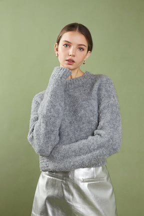 ENGLISH FACTORY - English Factory - Cozy Roundneck Sweater - TOPS available at Objectrare