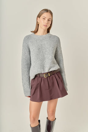 ENGLISH FACTORY - Cozy Roundneck Sweater - SWEATERS available at Objectrare