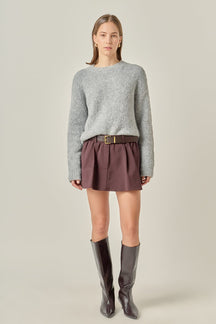 ENGLISH FACTORY - Cozy Roundneck Sweater - SWEATERS available at Objectrare