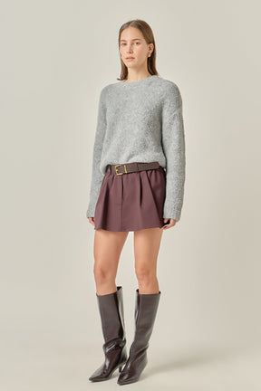 ENGLISH FACTORY - Cozy Roundneck Sweater - SWEATERS available at Objectrare