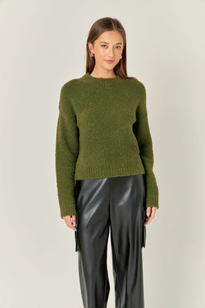 ENGLISH FACTORY - English Factory - Cozy Roundneck Sweater - TOPS available at Objectrare