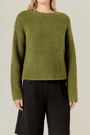 ENGLISH FACTORY - Cozy Roundneck Sweater - SWEATERS available at Objectrare