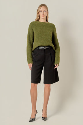 ENGLISH FACTORY - Cozy Roundneck Sweater - SWEATERS available at Objectrare