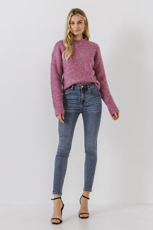 ENGLISH FACTORY - Cozy Roundneck Sweater - TOPS available at Objectrare