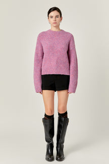 ENGLISH FACTORY - Cozy Roundneck Sweater - TOPS available at Objectrare