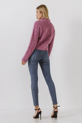 ENGLISH FACTORY - Cozy Roundneck Sweater - TOPS available at Objectrare