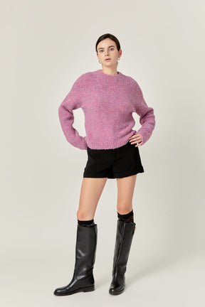 ENGLISH FACTORY - English Factory - Cozy Roundneck Sweater - TOPS available at Objectrare