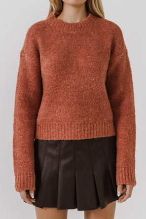 ENGLISH FACTORY - Cozy Roundneck Sweater - TOPS available at Objectrare