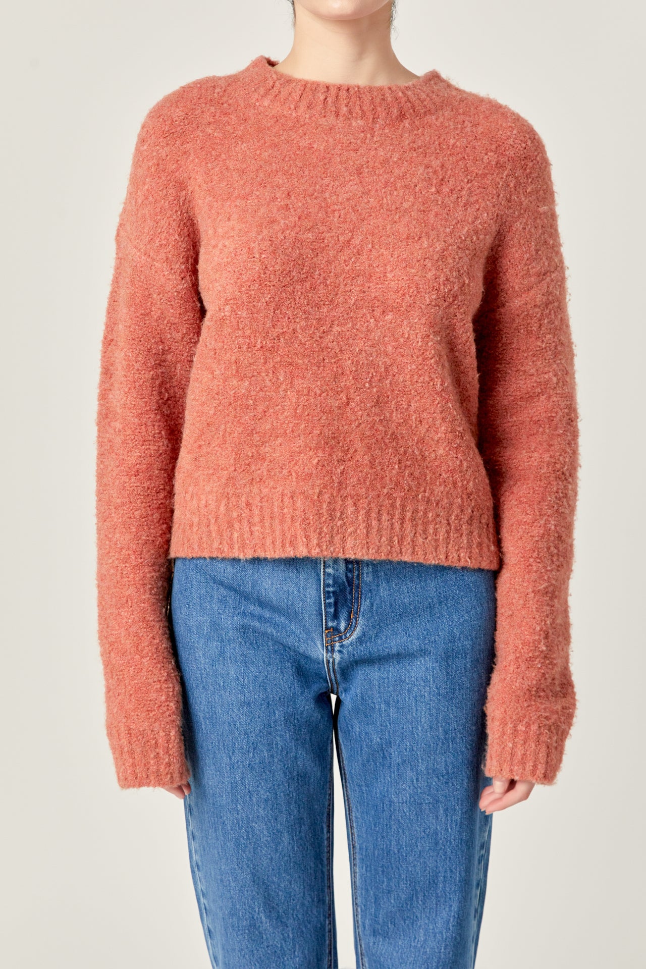 ENGLISH FACTORY - Cozy Roundneck Sweater - TOPS available at Objectrare