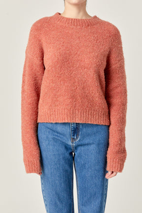 ENGLISH FACTORY - Cozy Roundneck Sweater - TOPS available at Objectrare