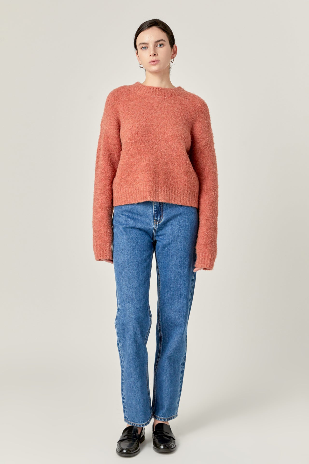 ENGLISH FACTORY - Cozy Roundneck Sweater - TOPS available at Objectrare