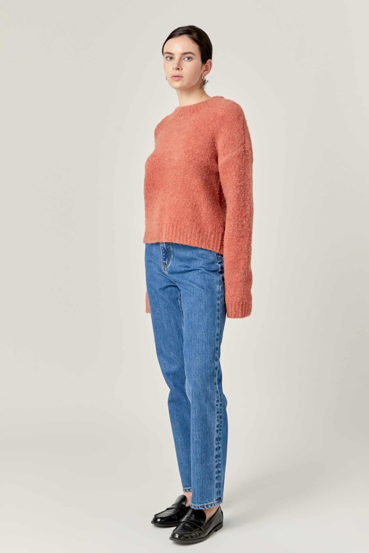 ENGLISH FACTORY - Cozy Roundneck Sweater - TOPS available at Objectrare