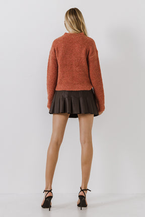 ENGLISH FACTORY - Cozy Roundneck Sweater - TOPS available at Objectrare