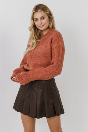 ENGLISH FACTORY - Cozy Roundneck Sweater - TOPS available at Objectrare