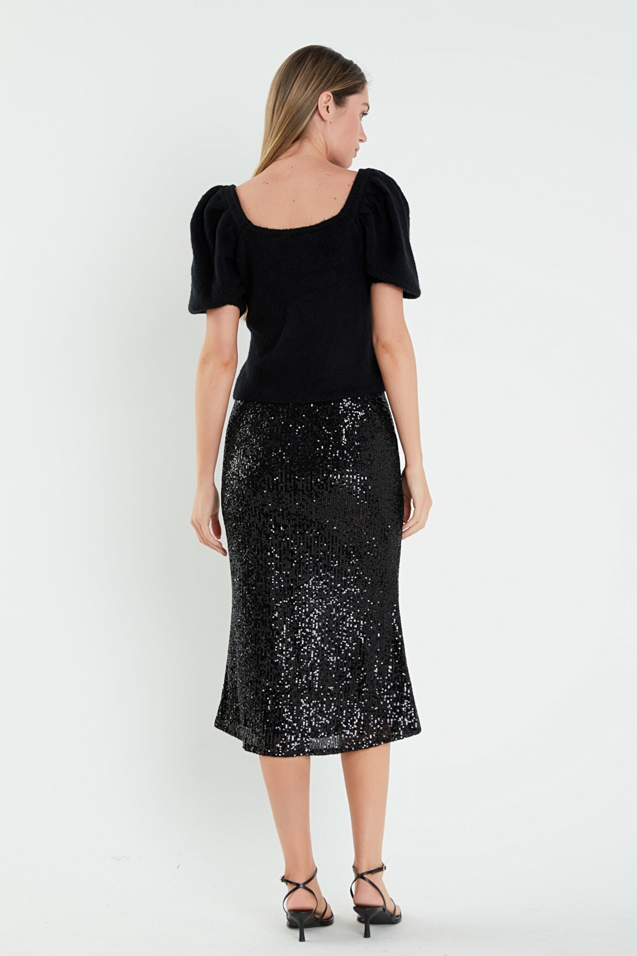 ENGLISH FACTORY - Puff Sleeve Sweater - SWEATERS & KNITS available at Objectrare