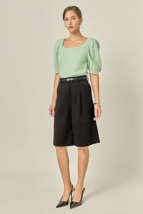 ENGLISH FACTORY - Puff Sleeve Sweater - SWEATERS & KNITS available at Objectrare