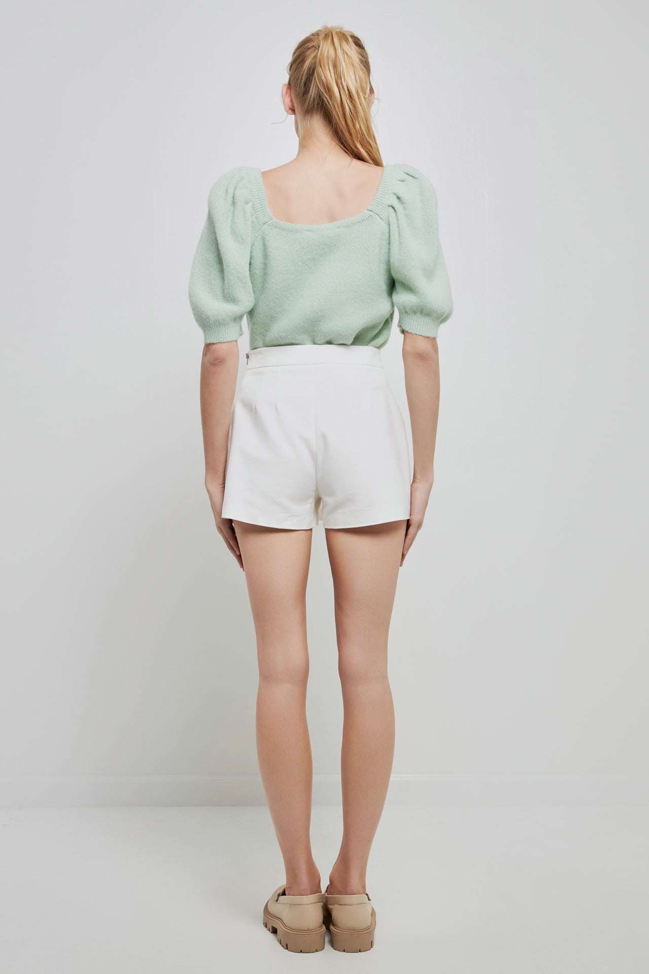 ENGLISH FACTORY - Puff Sleeve Sweater - SWEATERS & KNITS available at Objectrare