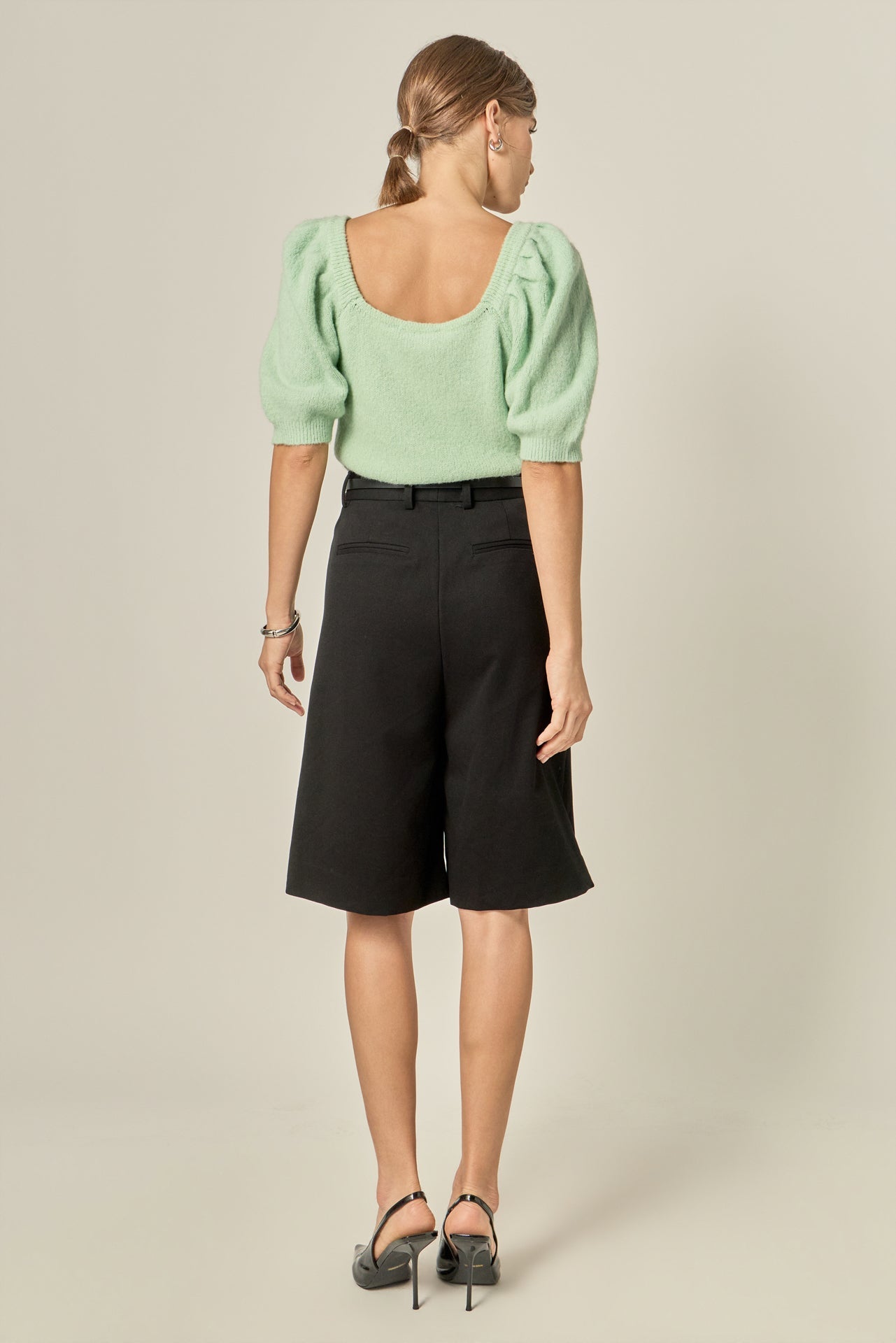 ENGLISH FACTORY - Puff Sleeve Sweater - SWEATERS & KNITS available at Objectrare