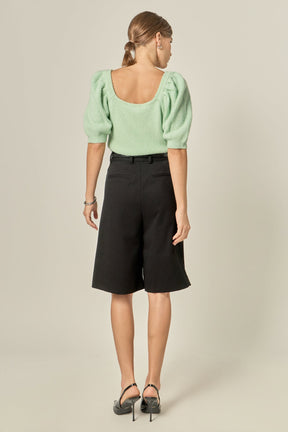 ENGLISH FACTORY - Puff Sleeve Sweater - SWEATERS & KNITS available at Objectrare