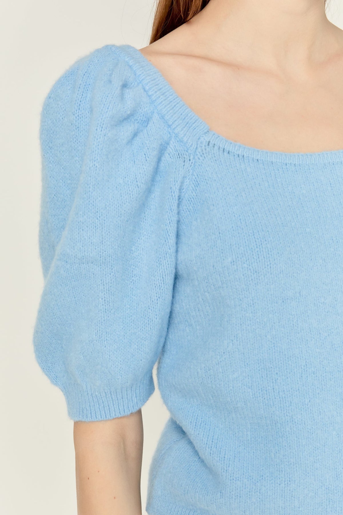 ENGLISH FACTORY - Puff Sleeve Sweater - SWEATERS & KNITS available at Objectrare