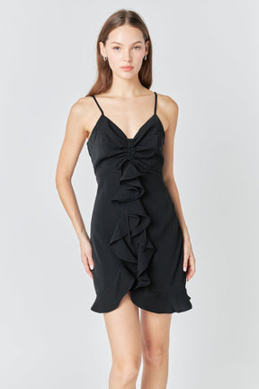ENDLESS ROSE - Ruffled Mini Dress - DRESSES available at Objectrare