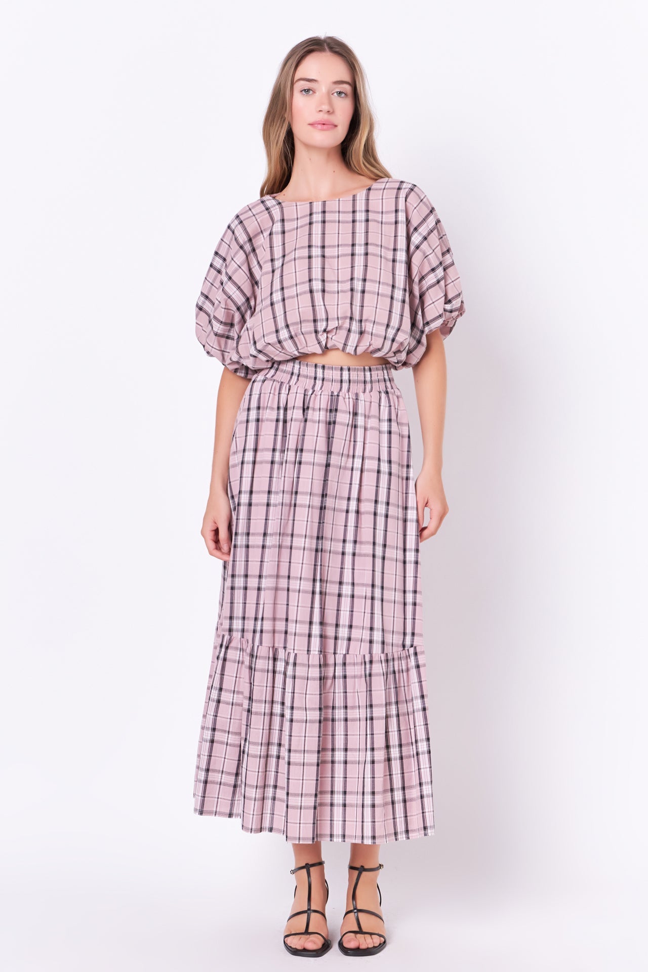 ENGLISH FACTORY - Plaid Maxi Skirt - SKIRTS available at Objectrare