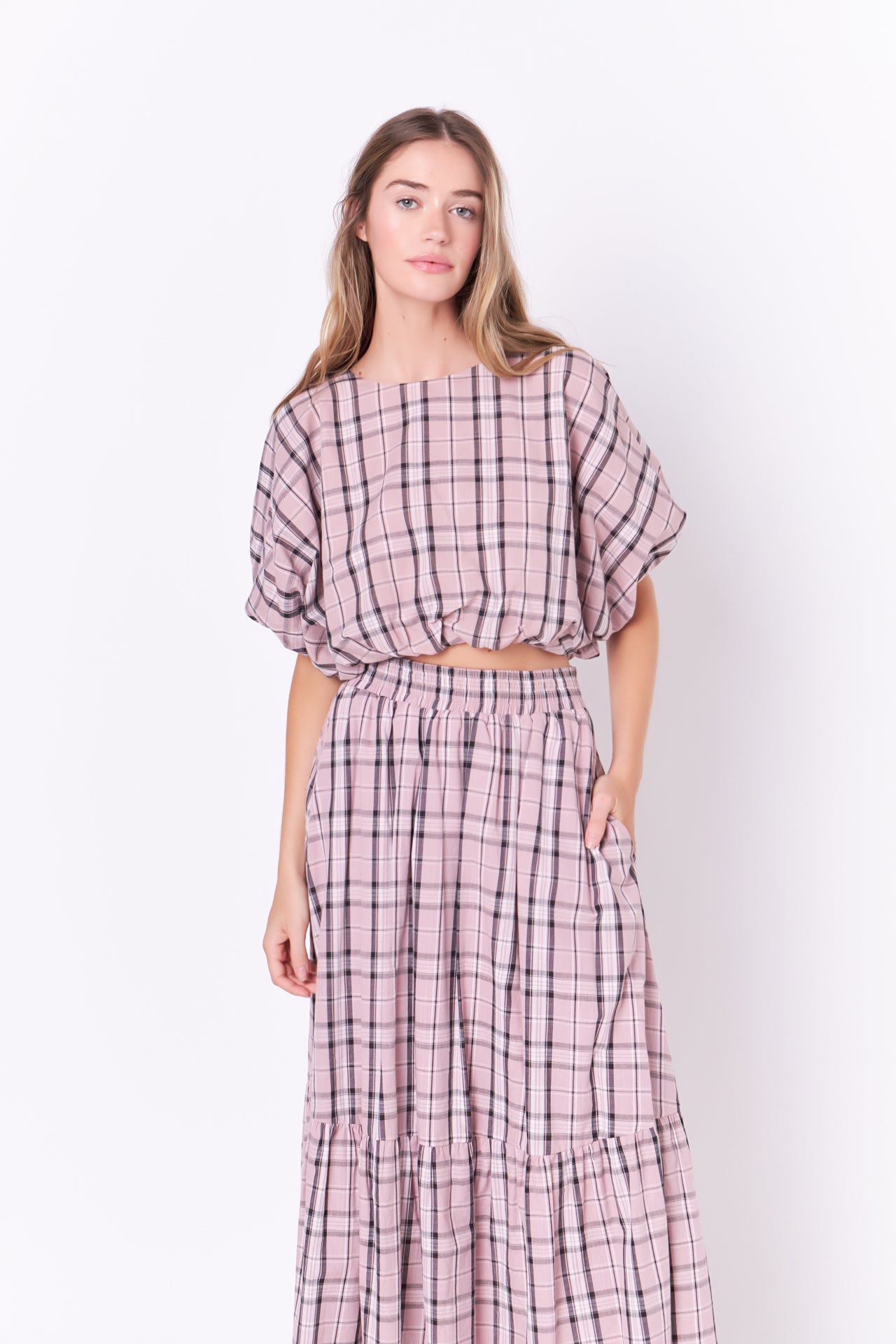 ENGLISH FACTORY - Plaid Maxi Skirt - SKIRTS available at Objectrare