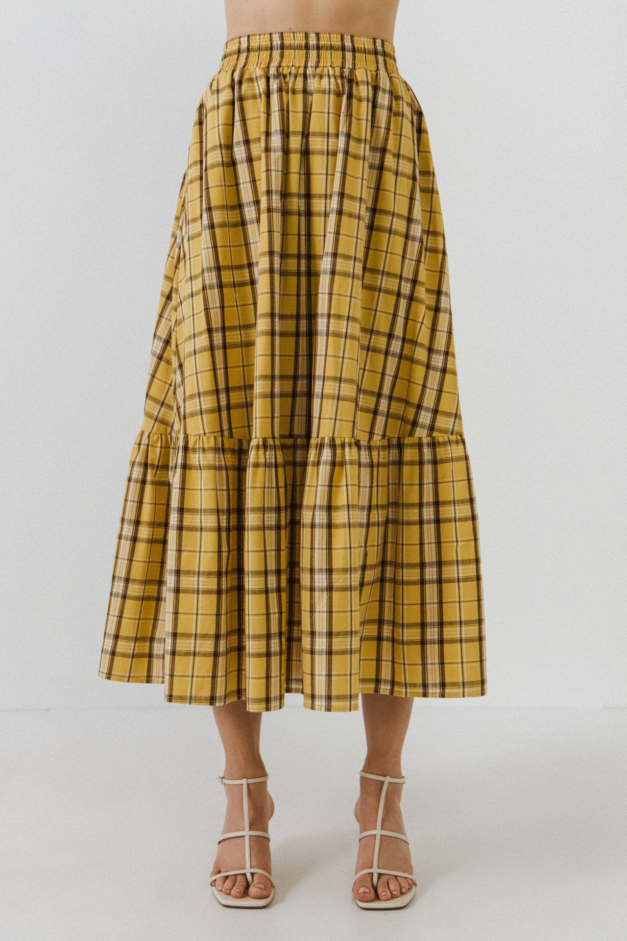 ENGLISH FACTORY - English Factory - Plaid Maxi Skirt - SKIRTS available at Objectrare