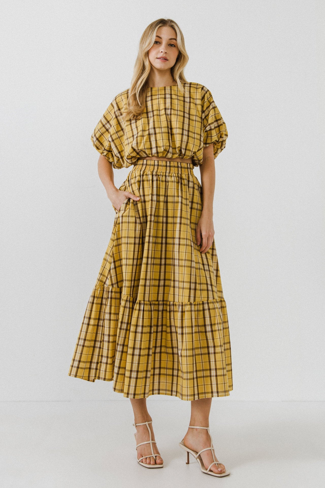 ENGLISH FACTORY - English Factory - Plaid Maxi Skirt - SKIRTS available at Objectrare