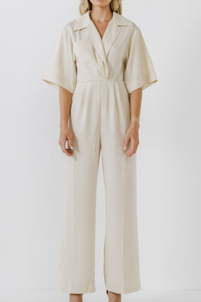 ENDLESS ROSE - Jumpsuit with Pleated Detail - JUMPSUITS available at Objectrare