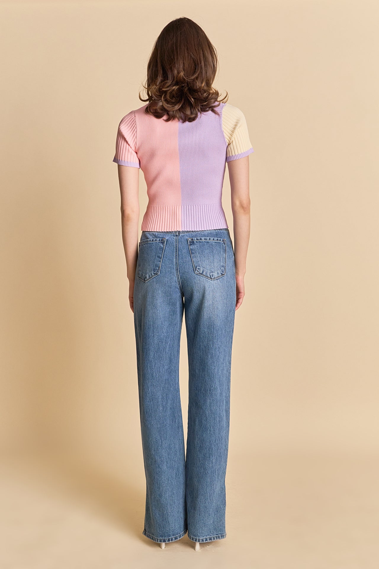 ENGLISH FACTORY - Color Blocked Sweater Top - SWEATERS & KNITS available at Objectrare