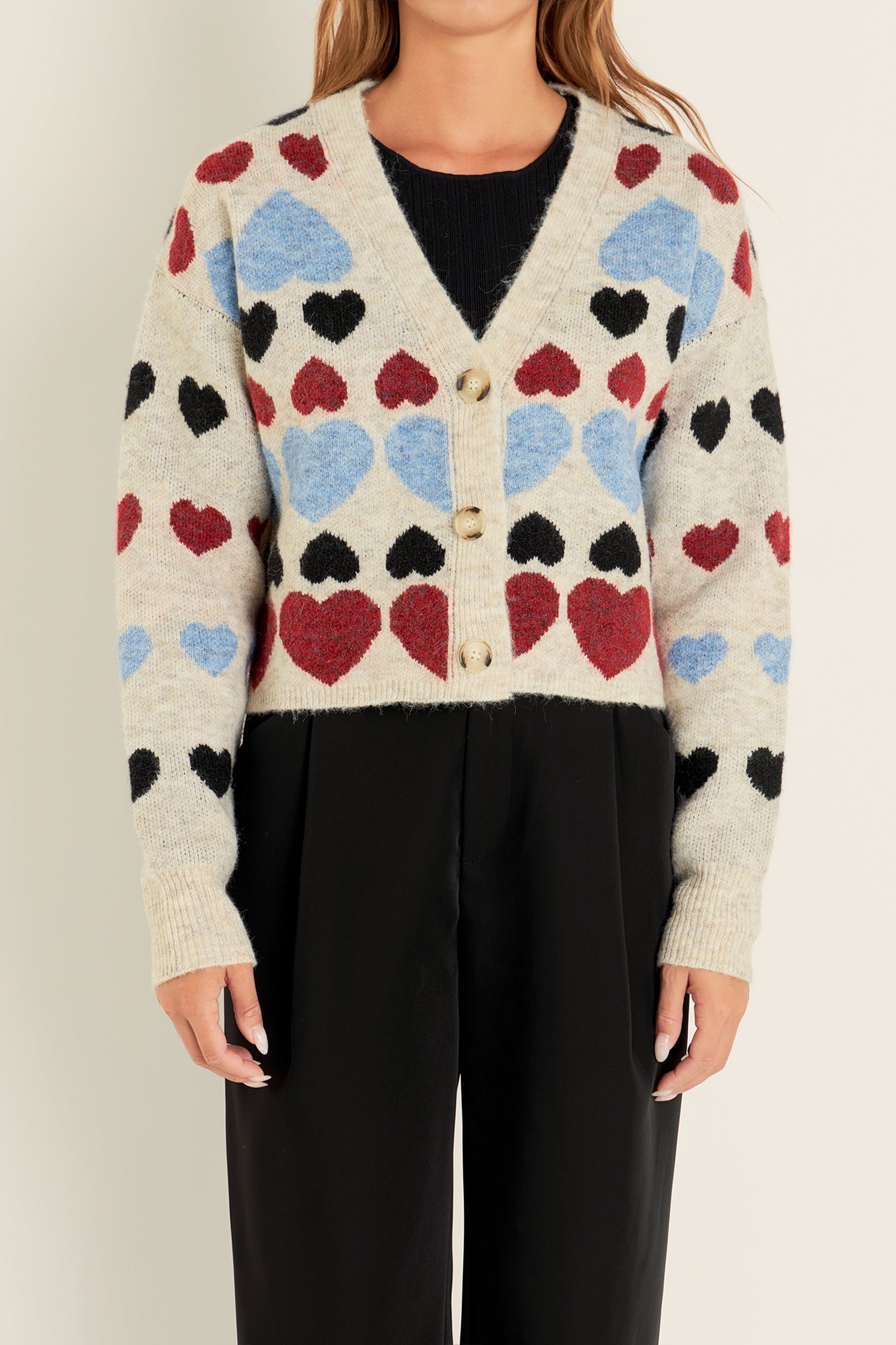 FREE THE ROSES - Free The Roses - Heart Cardigan - CARDIGANS available at Objectrare