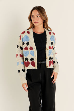 FREE THE ROSES - Free The Roses - Heart Cardigan - CARDIGANS available at Objectrare