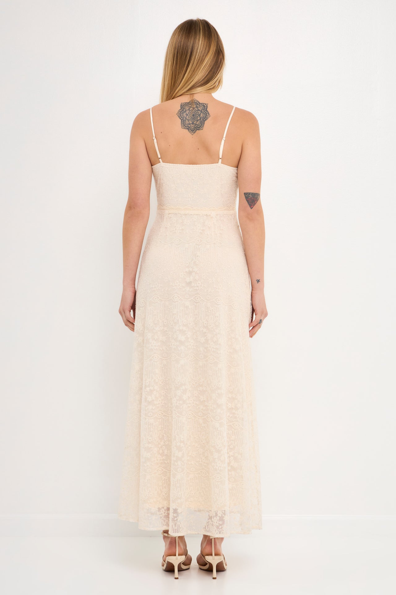 FREE THE ROSES - Free The Roses - Embroidered Lace Camisole Dress - DRESSES available at Objectrare