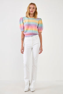 ENGLISH FACTORY - English Factory - Multi Color Knit Top - SWEATERS & KNITS available at Objectrare