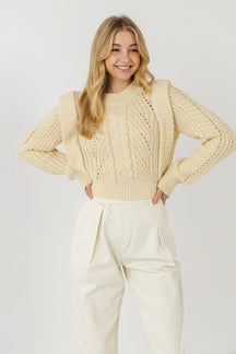 ENGLISH FACTORY - Knitted Sweater - SWEATERS & KNITS available at Objectrare