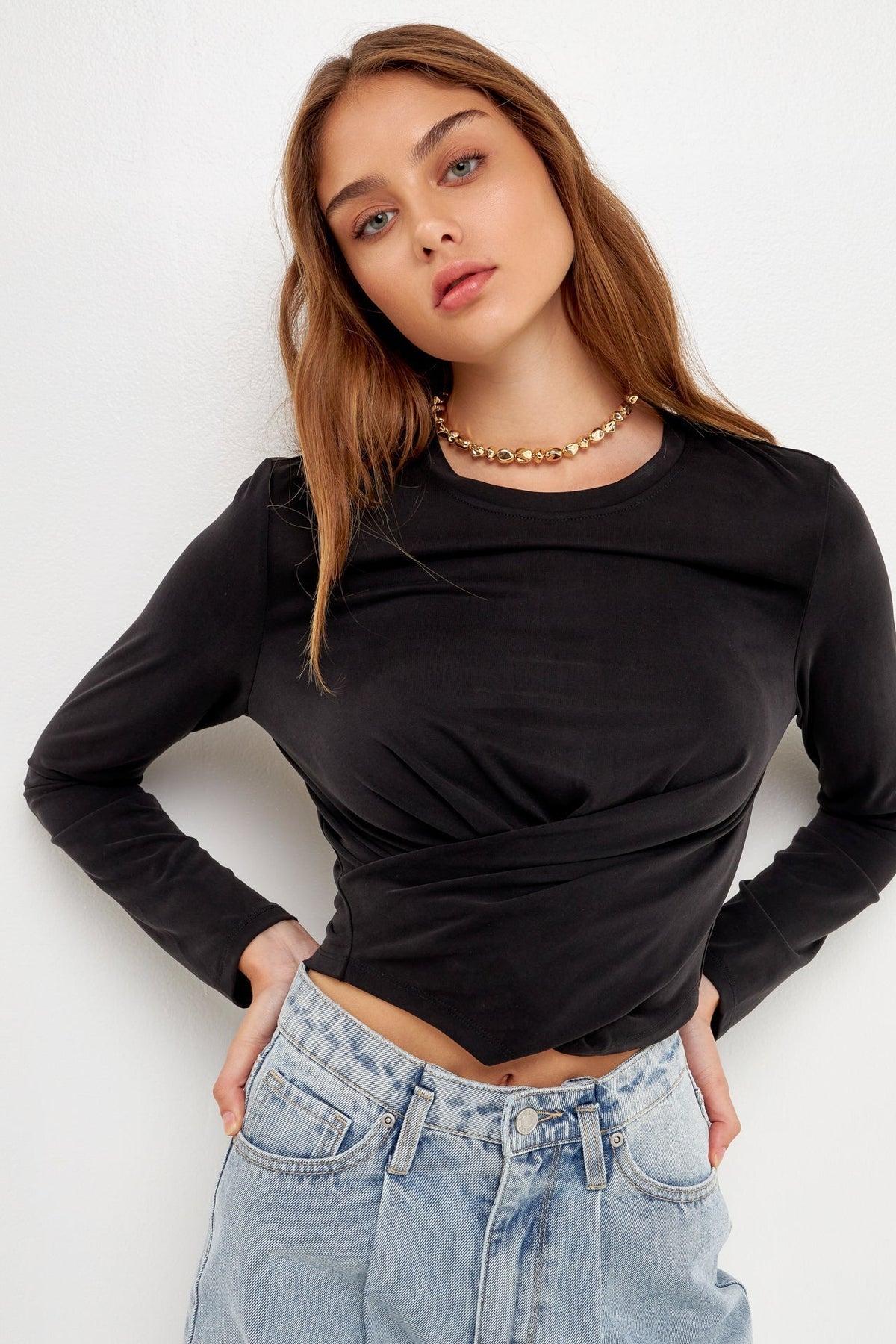 GREY LAB - Wrap T-Shirts - TOPS available at Objectrare