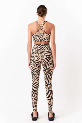 GREY LAB - Animal Print Leggings - PANTS available at Objectrare
