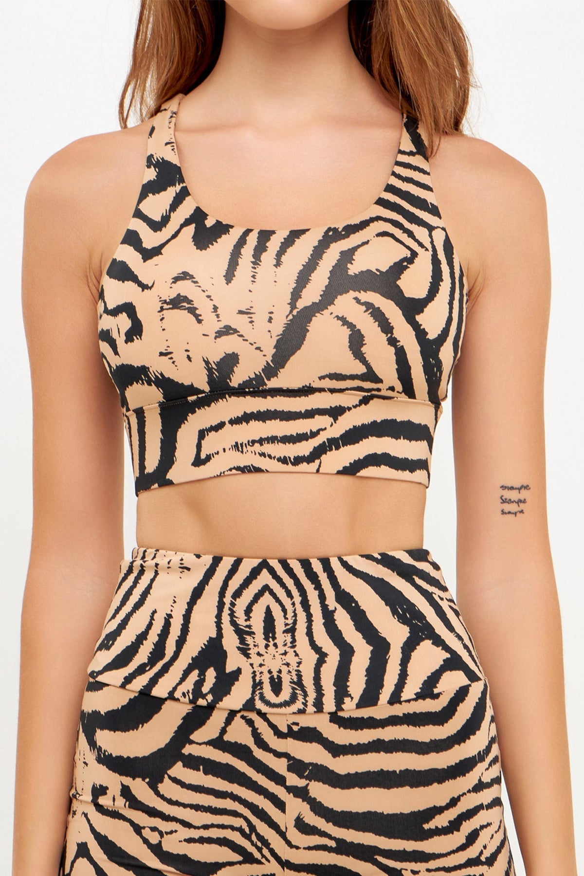 GREY LAB - Animal Print Top - SPORTS BRA available at Objectrare