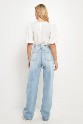 ENGLISH FACTORY - Women Woven Plaid Blouse - TOPS available at Objectrare