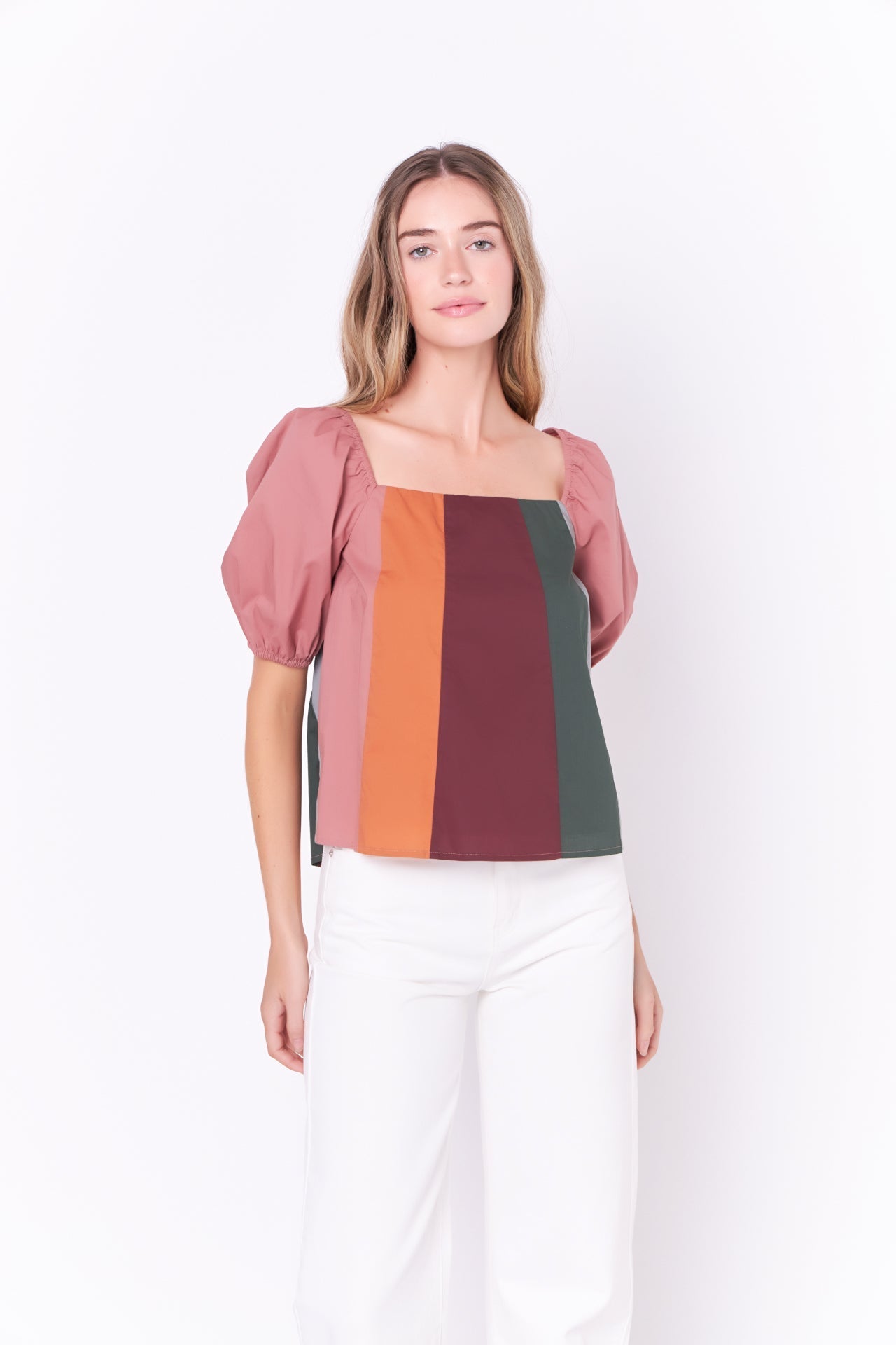 ENGLISH FACTORY - English Factory - Color Block Top with 3/4 Sleeves - TOPS available at Objectrare