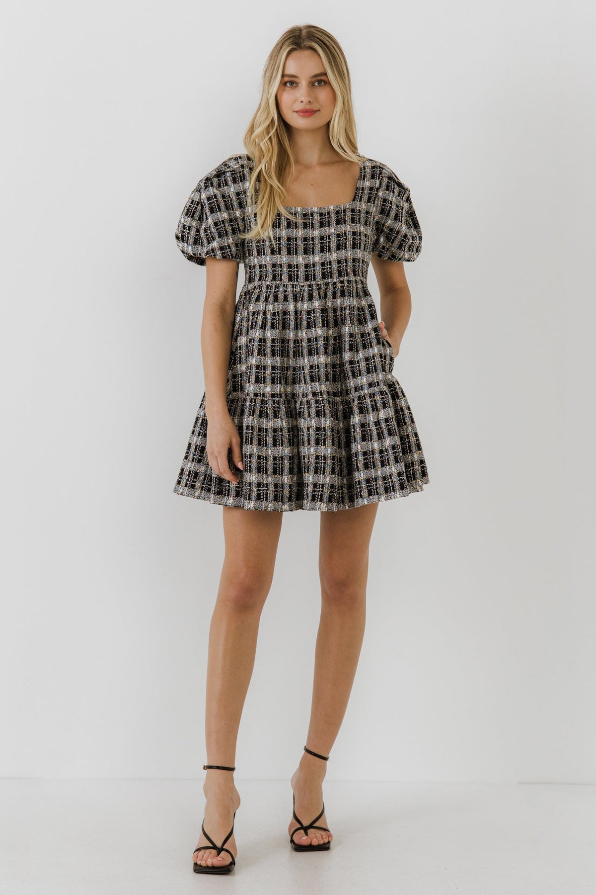 ENGLISH FACTORY - Tweed Mini Dress - DRESSES available at Objectrare