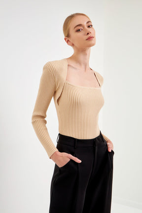 ENDLESS ROSE - Endless Rose - Fitted Knit Top - SWEATERS & KNITS available at Objectrare